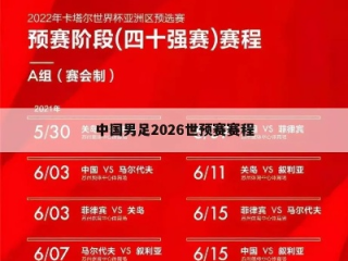 2026年亚洲杯男足赛程表，中国球迷的绿茵盛宴倒计时